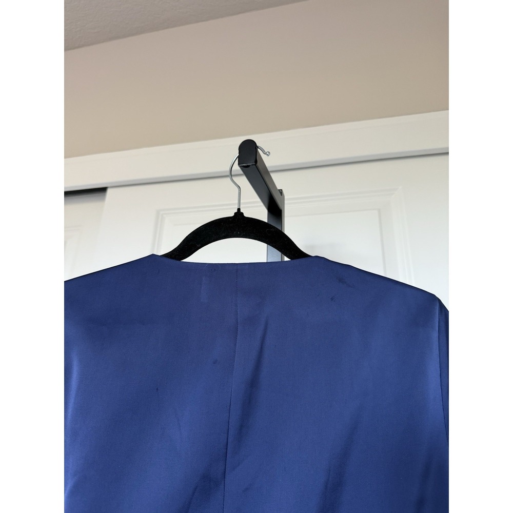 NWT SACHIN & BABI DARIA SATIN WASHED INDIGO MINI DRESS Size 12 - Picture 3 of 7